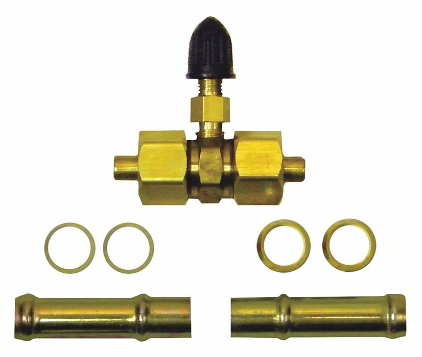 In-Line Schrader Valve Automotive Gold