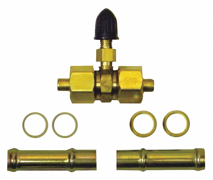 In-Line Schrader Valve Automotive Gold