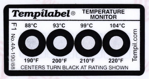 Temp Indicator Strip Clear 10PK