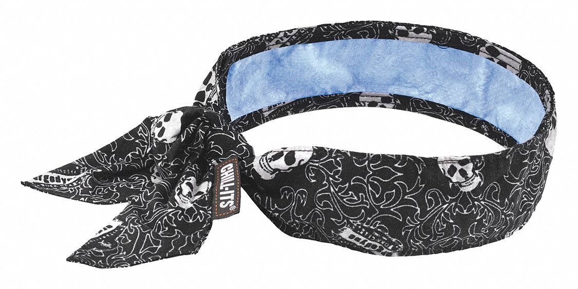 Evaporative Cooling Bandana Black/White