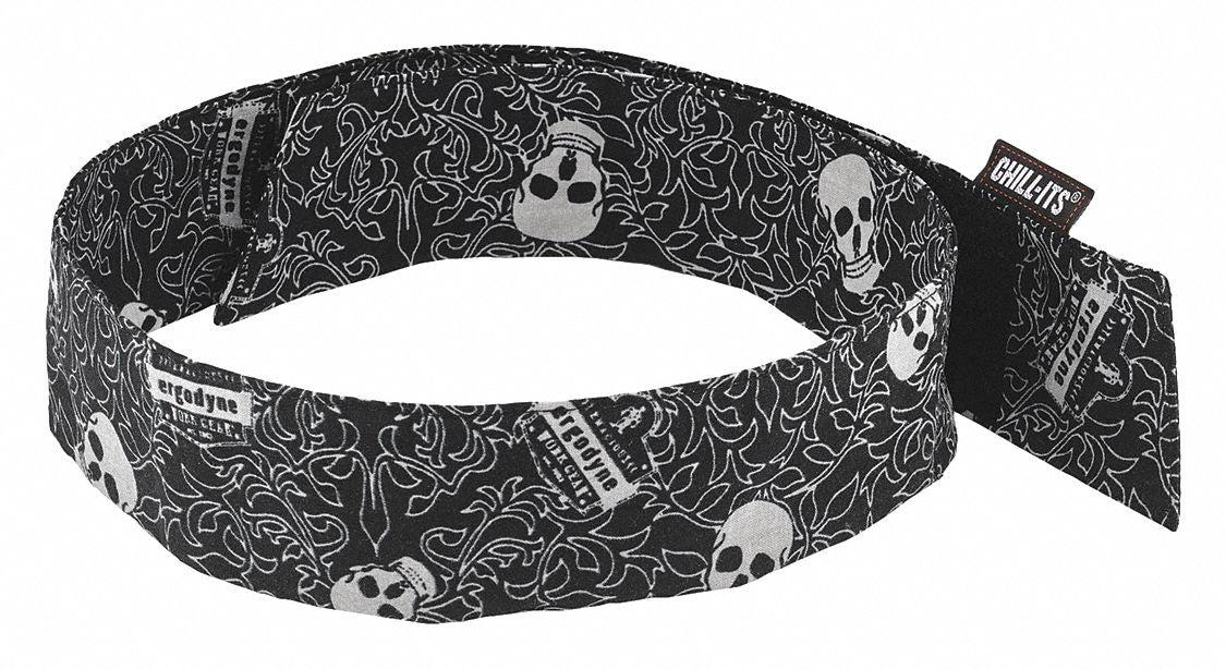 Evaporative Cooling Bandana Black/White