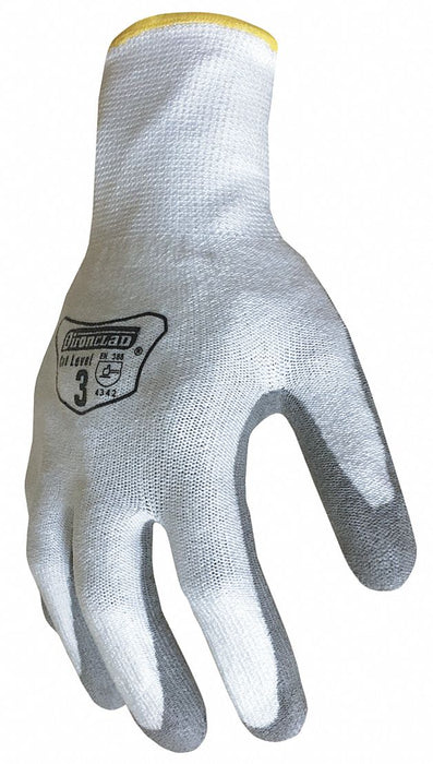 Knit Gloves White/Gray Size M PR