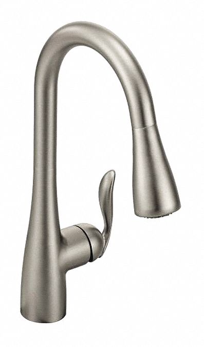 Gooseneck SS Moen Arbor Brass 1.5gpm