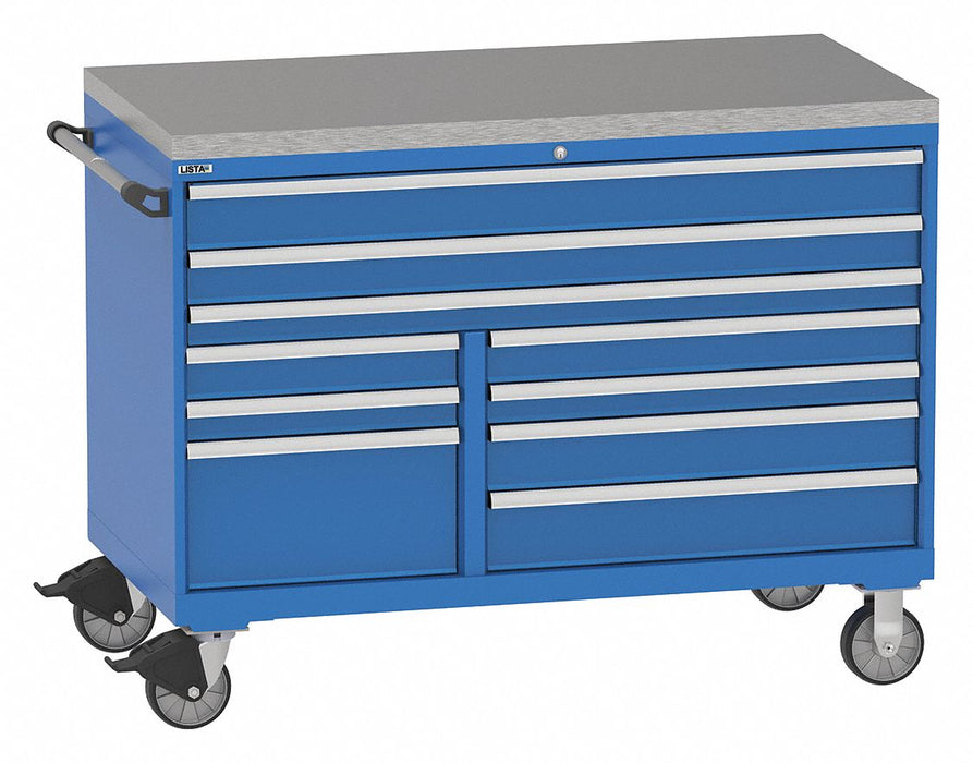 Mod Drwr Cab 42 H 10 Drwr Bright Blue