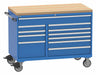 Mod Drwr Cab 42 H 11 Drwr Bright Blue