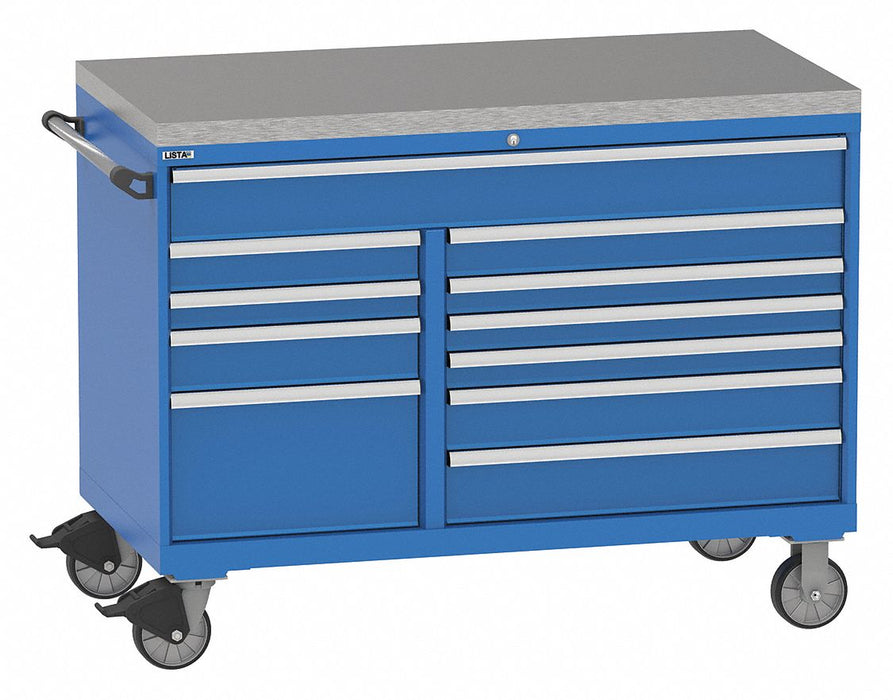 Mod Drwr Cab 42 H 11 Drwr Bright Blue