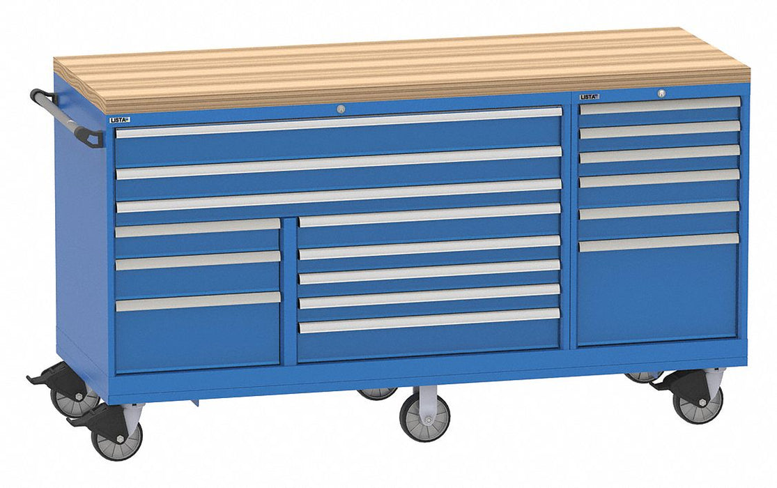 Mod Drwr Cab 42 H 17 Drwr Bright Blue