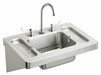 Bathroom Sink 28 x20 x24.375 Silver