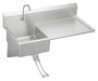 Utility Sink Kit 49.5 x24 x10 Silver