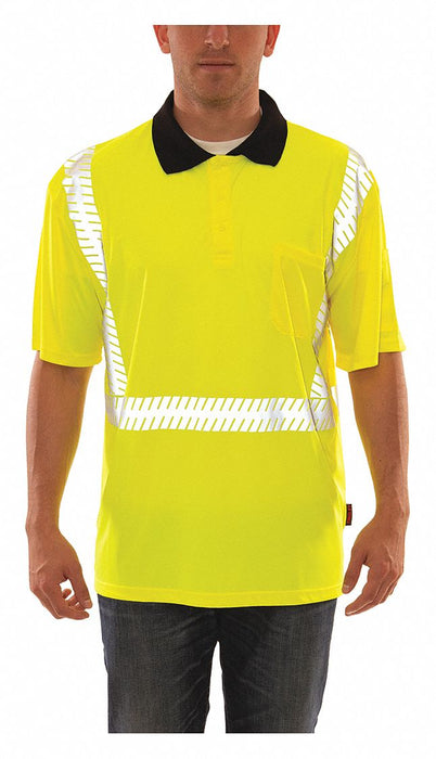 Polo Shirt Size M Hi-Vis Green/Yellow