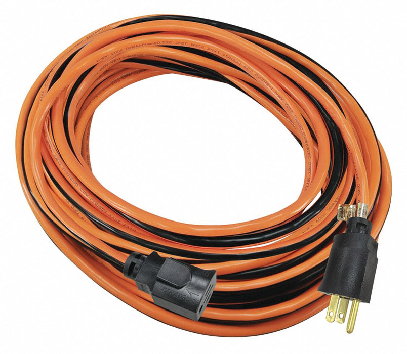 Lock Ext Cord 50ft 14Ga 15A SJTW Org/Blk