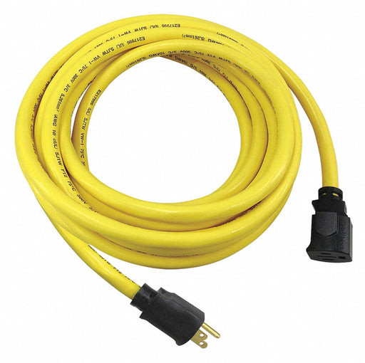 ExtensionCord 25ft Yellow 10AWG Round