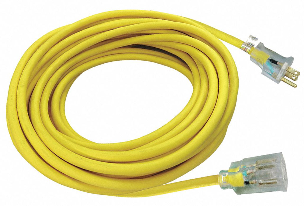 ExtensionCord 50ft Yellow 14AWG Round
