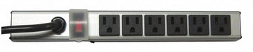 Outlet Strip 6 Outlet 15A 12 L Gry