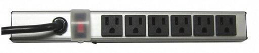 Outlet Strip 6 Outlet 15A 12 L Gry