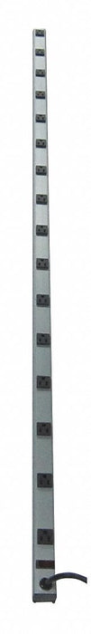 Outlet Strip Gray 70 in 16 Outlets