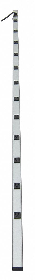 Outlet Strip 12 Outlet 15A 77 L Gry