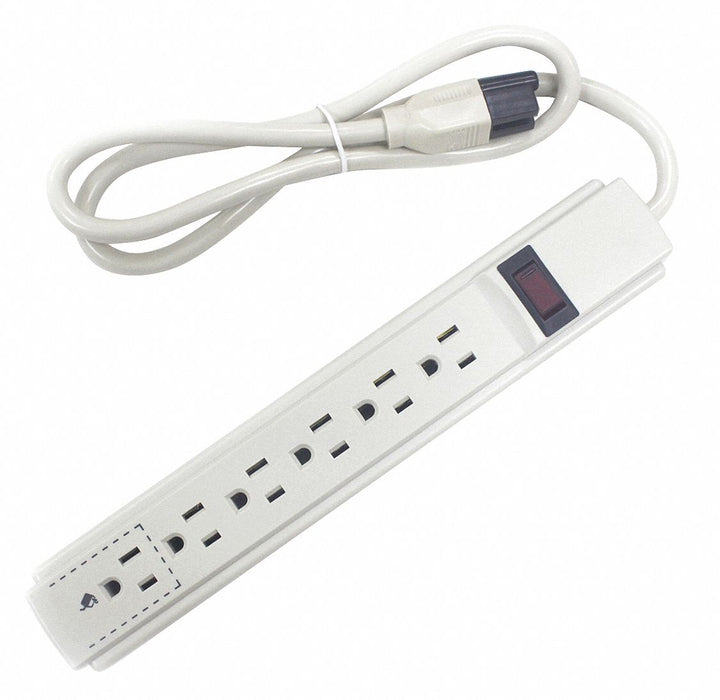 Outlet Strip Beige 11 in 6 Outlets