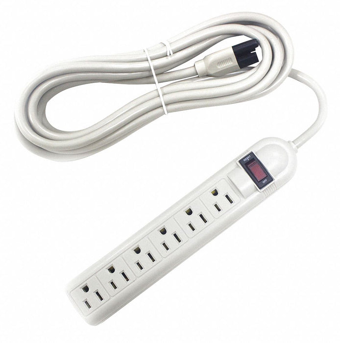 OutletStrip Beige 9-21/32in 6Outlets
