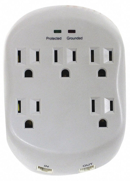 Surge Plug Adapter Gray 5-15P 1875W