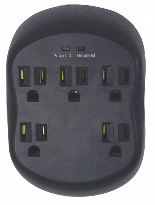 Surge Plug Adapter Blk 5-15P 1875W