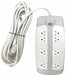 Surge Protector Outlet Strip White