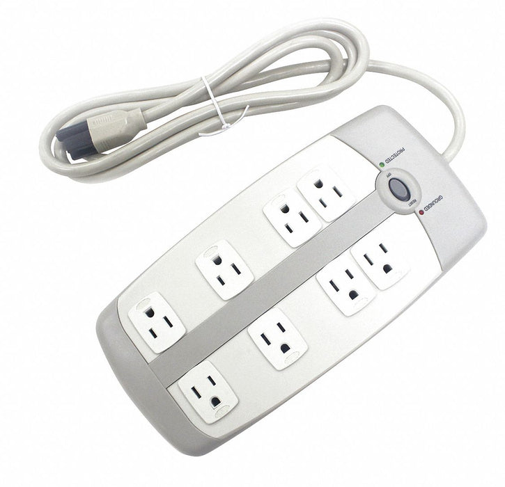 OutletStrip White 10-13/16in 8Outlets