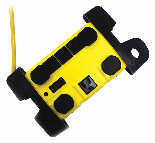 OutletStrip Yellow 10-1/4in 8Outlets