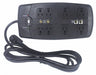 Surge Protector Outlet Strip Black