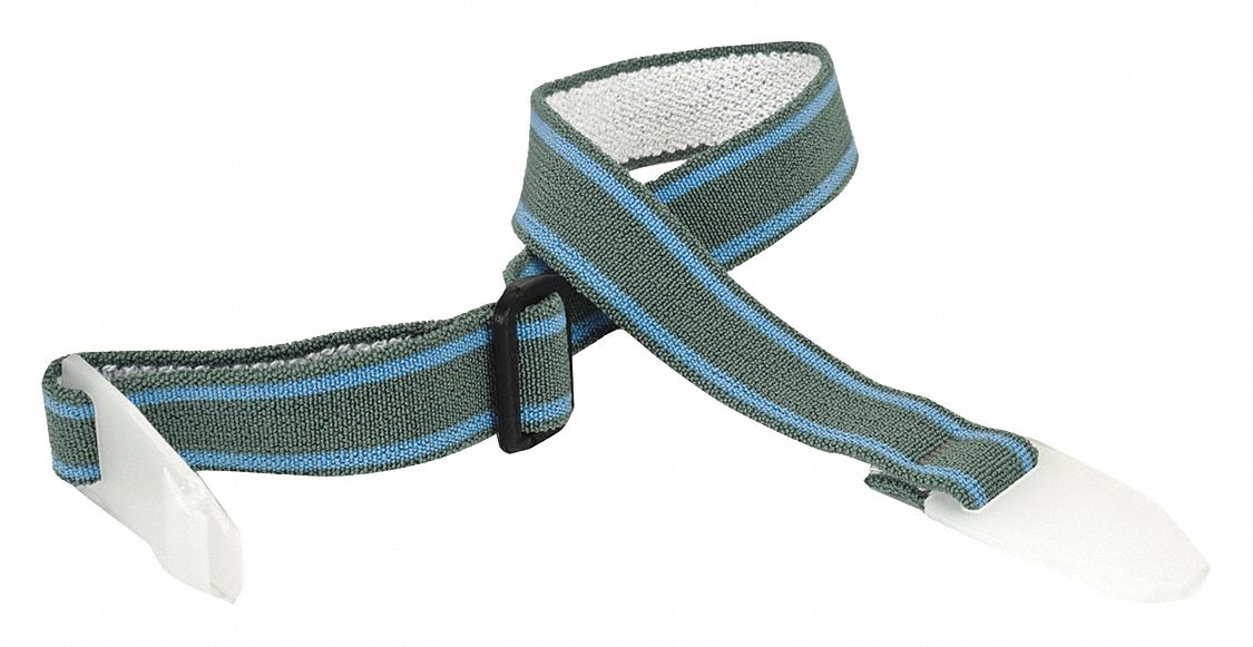 Chin Strap Polyester Gray PK10