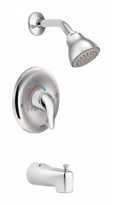 Shower and Tub Kit Moen Round Chrome