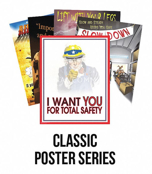 Safety Poster 21 in x 27 in Paper PK12