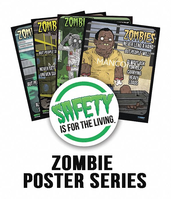 Safety Poster 21 in x 27 in Paper PK12