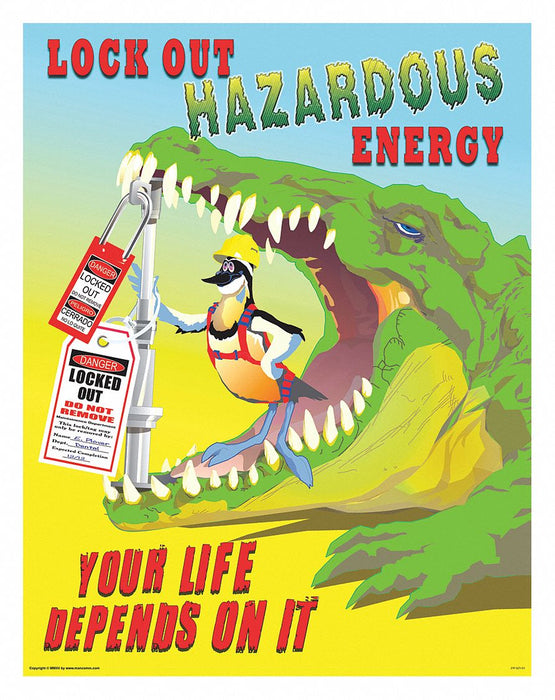 Safety Poster 12 in x 16 in Paper