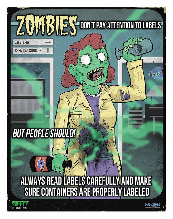 Safety Poster 12 in x 16 in Paper