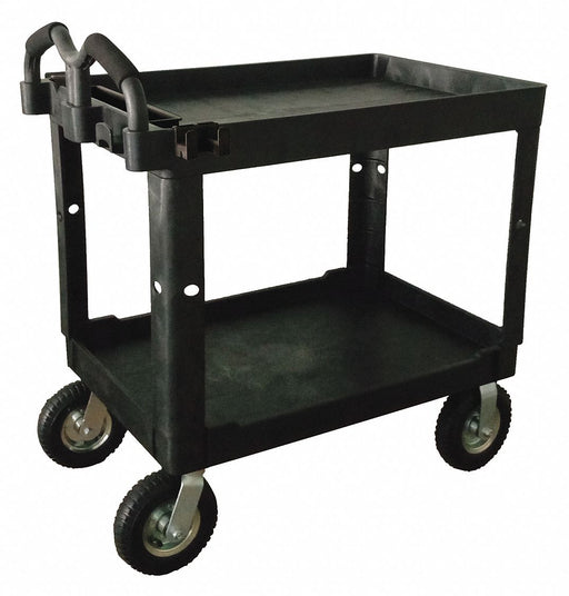 Cart 500 lb Black Lipped 9 Caster Dia
