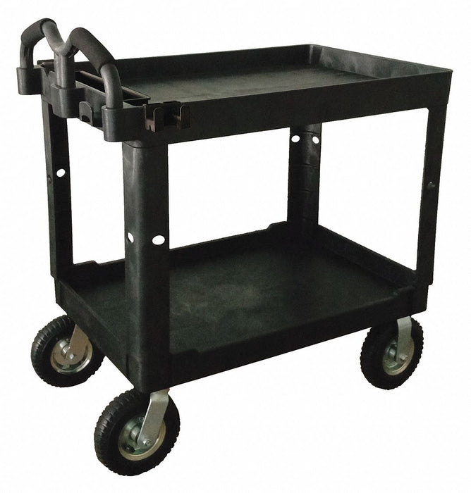 Cart 500 lb Black Lipped 9 Caster Dia