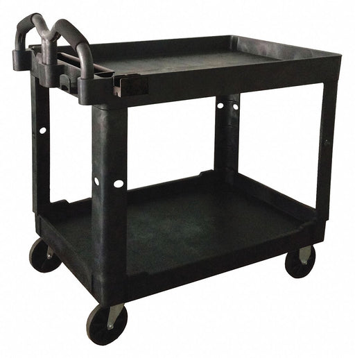 M6545 Utility Cart 500 lb Lipped Black PP