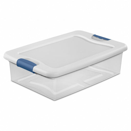 Storage Tote 23.75 in L 16 in W Clear