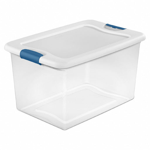 Storage Tote 23.75 in L 16 in W Clear