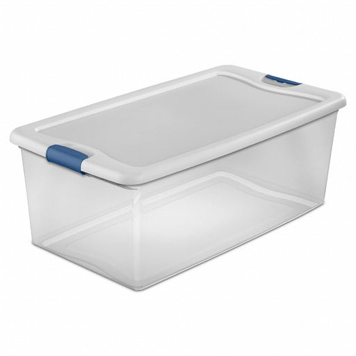 StorageTote 33.875inL 18.75inW Clear