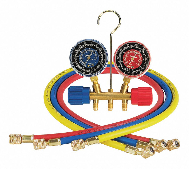 Manifold Gauge Set 3 ft Hose 2 Valves