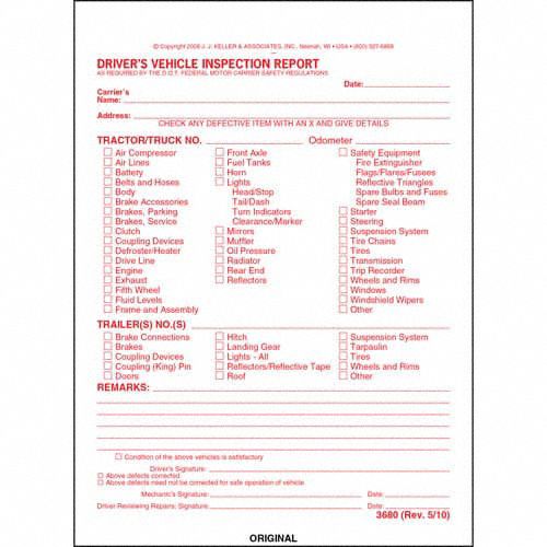 Detailed Vehicle Inspection Report PK250