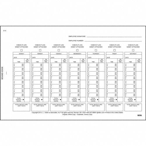 Drivers Daily Logbook With Carbon