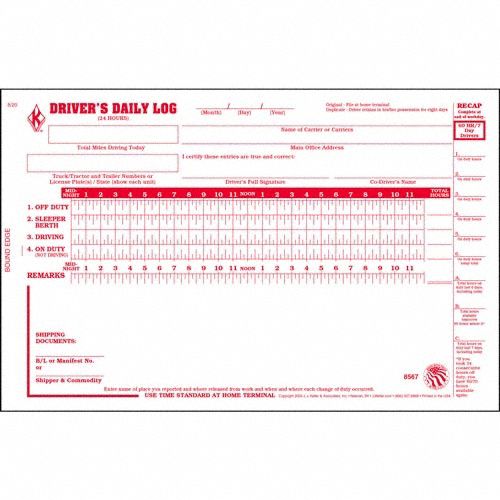 Detailed Drivers Logbook With Carbon