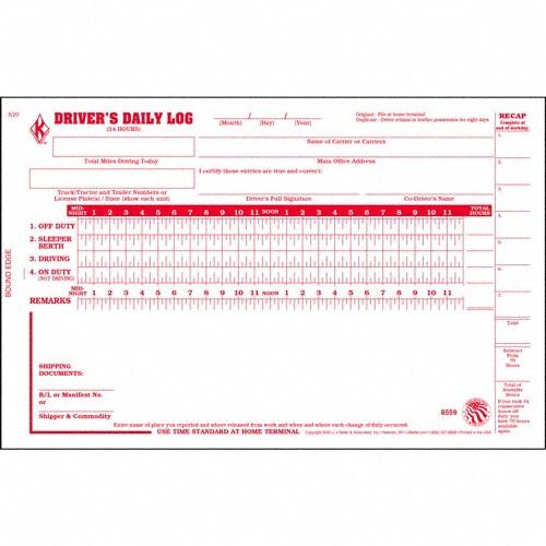 Detailed Driver Logbook With Carbon