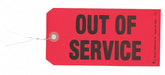 Tag Red Cardstock 3-1/8inH 6-1/4inW PK50