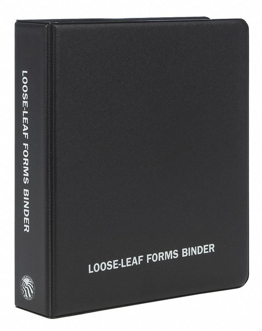 Forms Binder Hard Surface Black