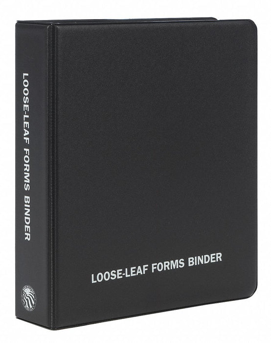 Forms Binder Hard Surface Black