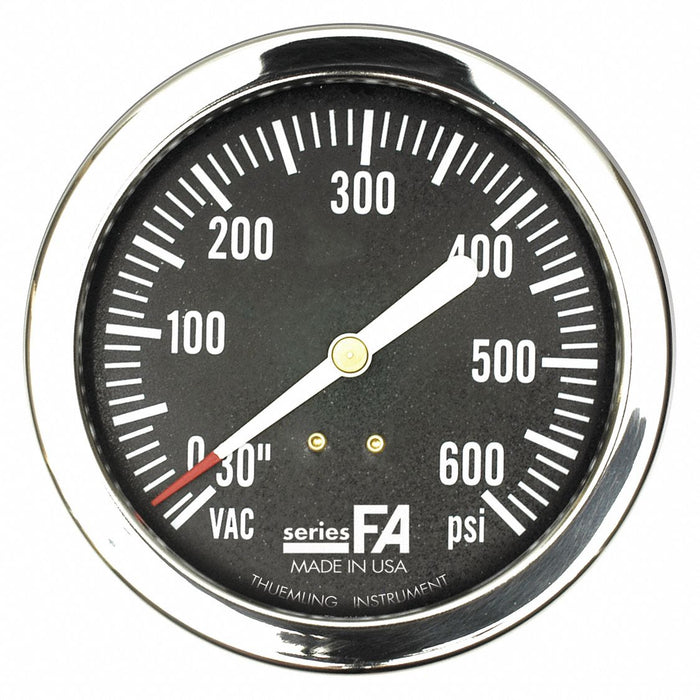 K4571 Compound Gauge 0 to 600 psi 3-1/2 Dial